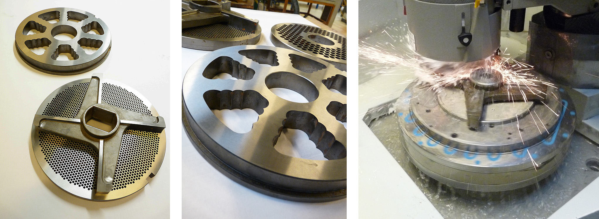 Slibning af kødhakkere hos Junget